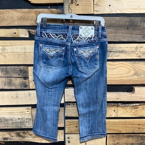 Miss Me‎ Envelope Flap Pocket Mid Rise Crop Jeans Size 26